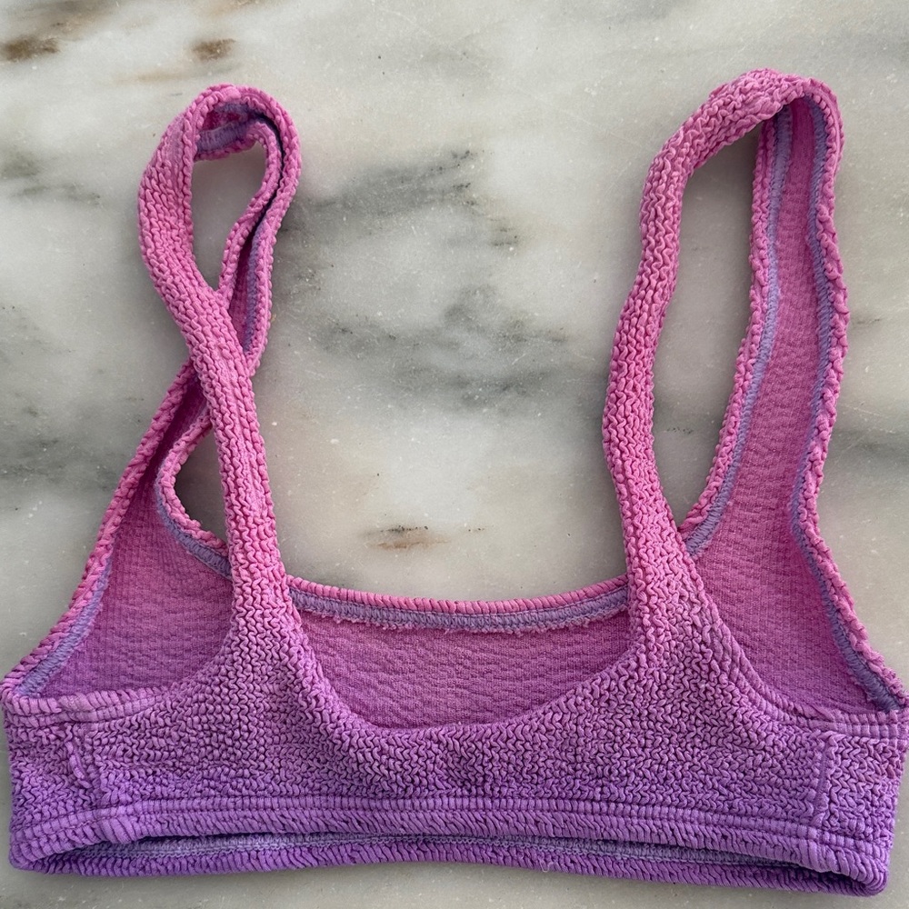 Women’s Hunza G Ombre Pink Purple bikini top - Picture 2 of 4